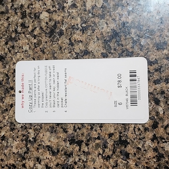 Cozy Up Pant II Size 6 *excellent condition* - Picture 5 of 5